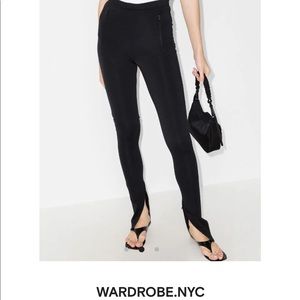 NWT Wardrobe nyc x browns 50 side split leggings
